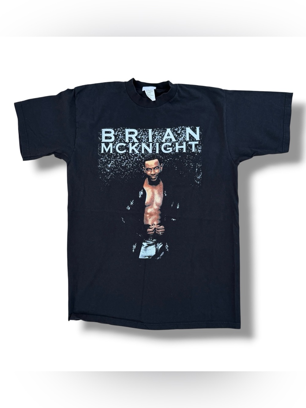 Vintage 2000 Brian McKnight Back At One Tour T-Shirt Black Size Large Y2K R&B
